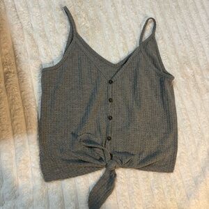 Wild fable gray waffle knit tank medium